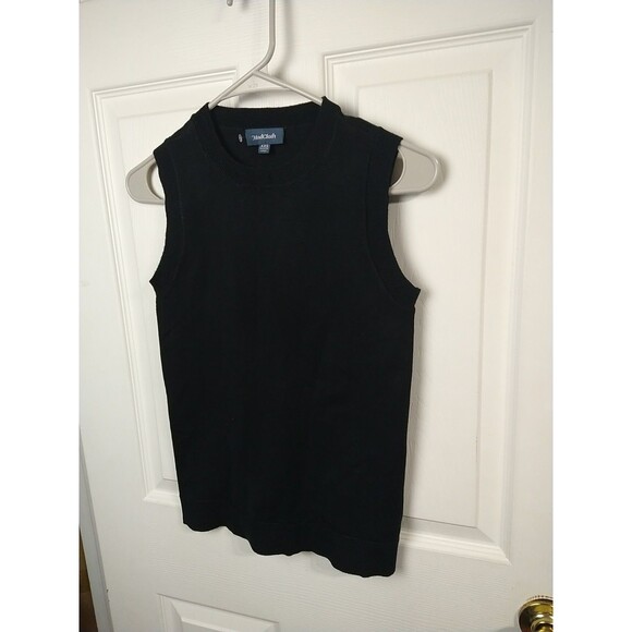 Modcloth Woman XXS Pullover Black Sweater Tank Classic Minimalist - Picture 2 of 8